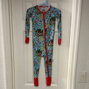 Kids Festive Mickey & friends Blue and Red One Piece